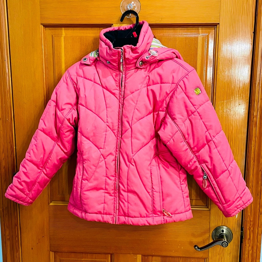Bubblegum pink ski sweater.